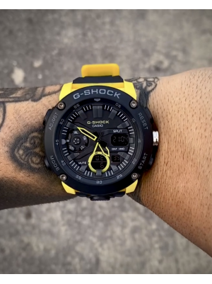 G-SHOCK GA-2000 PRETO-AMARELO
