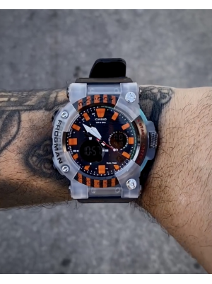 G-SHOCK FROGMAN PRETO COM LARANJA